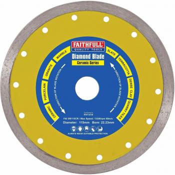 Faithfull Slate Tile Diamond Cutting Blade 115 mm x 22/16 mm (4.5 Inch)