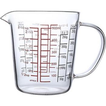 Glas-Messkrug für Milch, hitzebeständig, inklusive Messskala