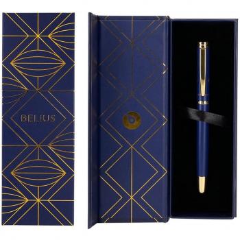 Bolígrafo Belius Soiree en Caja de Diseño Azul y Dorado