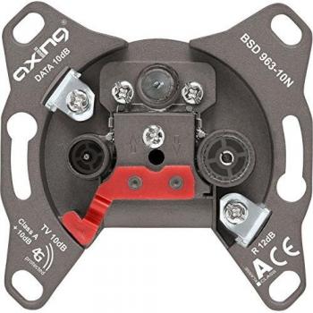 AXING BSD 963-10N Multimedia Durchgangsdose 10 dB