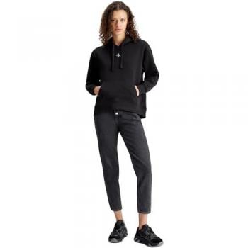 Calvin Klein Jeans Oversize Kapuzensweatshirt Schwarz M Damen