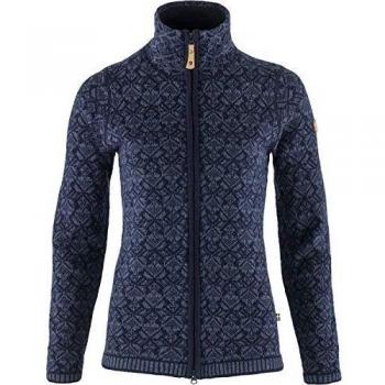 Fjällräven Damen Sweatshirt Snow Cardigan, Dunkelblau