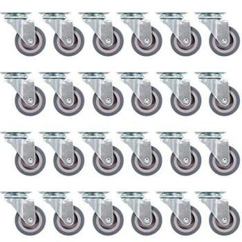 Swivel Caster Wheels, 24 Pieces, 50 mm, vidaXL