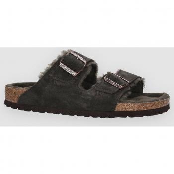 Sandali Birkenstock Arizona con Pelliccia Marrone