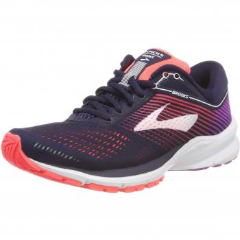 Brooks Launch 5, Zapatillas Deportivas para Mujer, (Navy/Coral/Purple 460), 40.5 EU