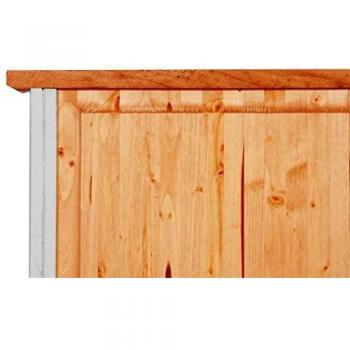 Gabinete Rústico de Madera Maciza de Tilo, Acabado Natural, 68x25x98 cm