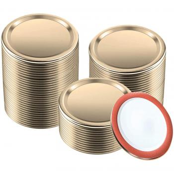 180pcs Leak-Proof Mason Jar Canning Lids 70MM Reusable Wide Mouth Caps