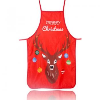 Christmas Print Kitchen Apron for Cleaning and Decoration