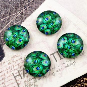 20 Pcs 12 Mm Coole Stijl Glas Cabochons