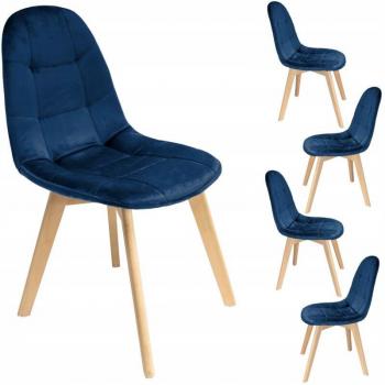 Chaise COLIN Bleu Marine – Légèreté Scandinave