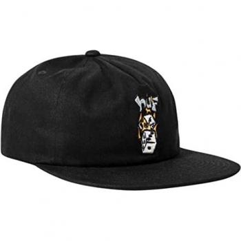 Black Male Snapback – HUF Flat Visor, One Size