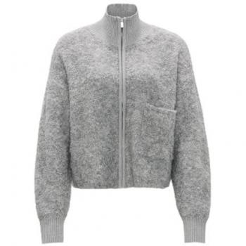 OPUS Strickpullover Darila hazy fog melange