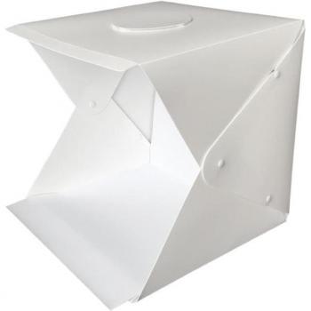 Mini Studio Lightbox, 30 cm Square, Portable Folding Design with LEDs