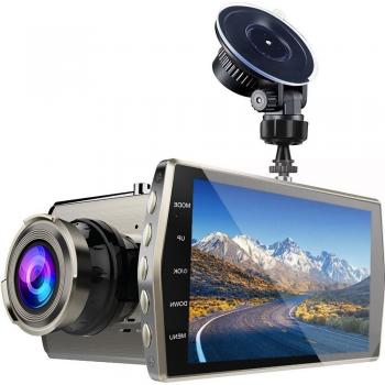 FHD 1080p Front and Rear Dash Camera with Night Vision