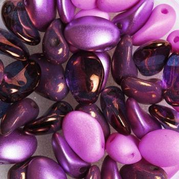 Lila Glasperlen-Mix „Lili Petal Deluxe“ – 40-teiliges Set