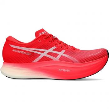 Baskets de course Asics Metaspeed Sky+ Rouge Blanc, Taille 38