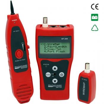 LCD Coaxial Line Locator Plus – RJ45/ RJ11 Edition