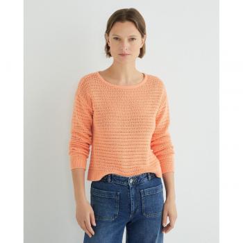 Vila Damenpullover Bellisina Regular Fit in Orange, Größe S