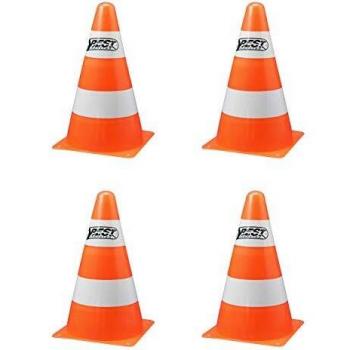 Best Sporting Markierungspylonen orange-weiß, 23 cm hoch, im 4er Pack