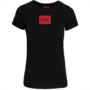HUGO Damen Casual T-Shirt Dennja Schwarz XL