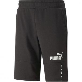 Pantalón Corto Deportivo Puma Essentials Block Tape Negro