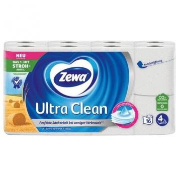 Zewa Ultra Clean Toilettenpapier 4-lagig, 8 Rollen