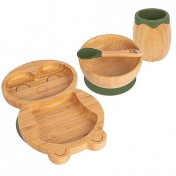 Penguin Bamboo Baby Feeding Set