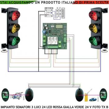 Semaforo per Rampa Garage con Fotocellule