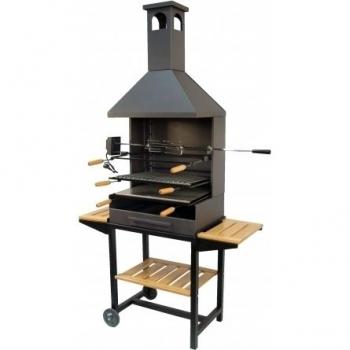 Barbacoa Imex El Zorro con tres bandejas de madera 72x40x204 cms