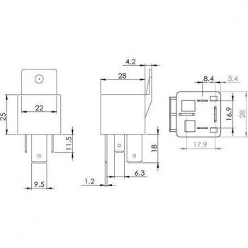 BOSCH Relay, main current; Relay 0 986 AH0 080