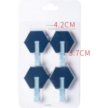Cintres autocollants pour salle de bain et cuisine, 4 en 1