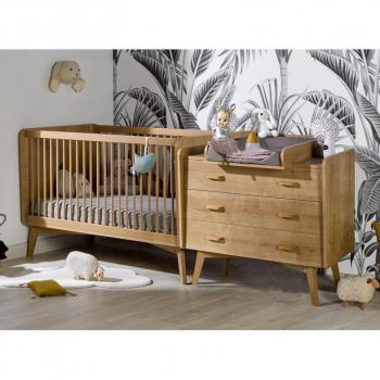 Canapé-lit bébé avec commode et espace de change CAPRICE