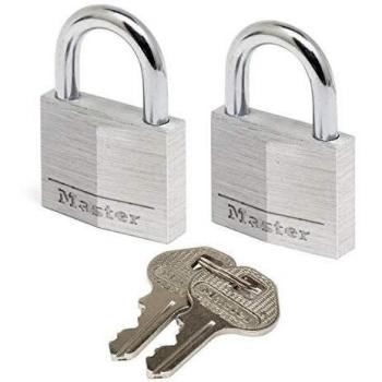 Master Lock Aluminium Keyed Padlocks, Grey, 9130EURT