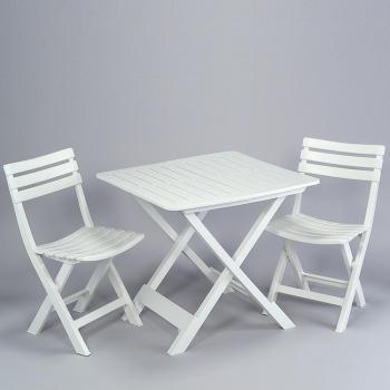 Mesa Plegable con 2 Sillas para Camping