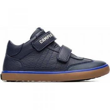 CAMPER Pursuit Blue Smooth Leather‑Cotton Boots – Size 29 (Right)