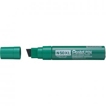 Marqueur Permanent Vert Pentel N50XL Pointe Biseautée