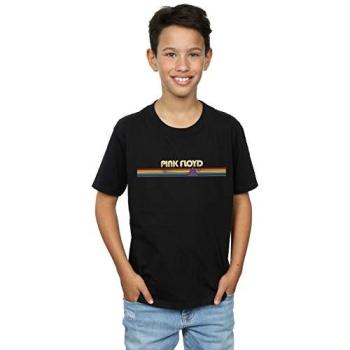 Prism Retro Stripe T‑Shirt – Boy’s Black, 7‑8 Years