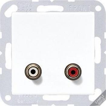 JUNG Cinch Audio RCA Platte in Anthrazit – Matte Finish