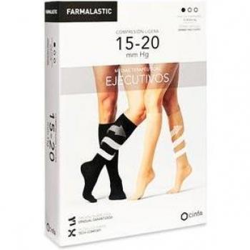 Farmalastic Media Ejecutivo 15 20mm Hombre Negro TS 2 Unidades