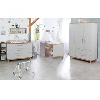 Roba Komplettset Kinderzimmer Caro, 3-teilig, Lichtgrau/Goldeiche