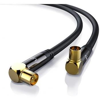 Cable Coaxial Premium 7,5 m – Carcasa Metálica y Contactos Dorados