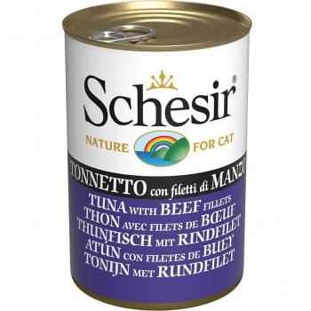 Schesir Full‑Nutrition Fisch‑Rind‑Gelee‑Pack 6×140 g