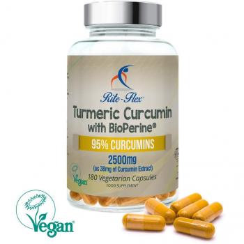 Curcuma Max 2500 mg – RiteFlex C3 Complex + BioPerine (Vegan)