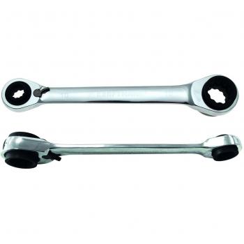 Llave Combinada Carraca 30007 BGS – 4 piezas, 10×13 mm / 17×19 mm