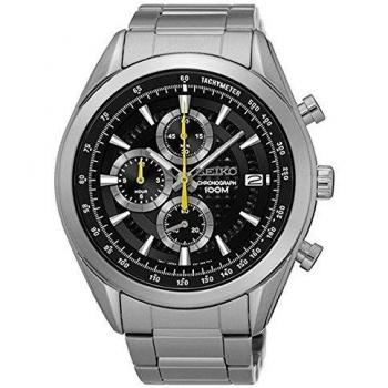 Orologio sportivo per uomini di Seiko con cinturino in acciaio inox e movimento al quarzo SSB175P1