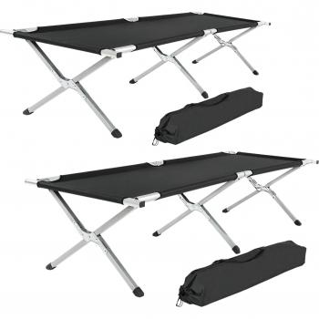 Two‑Pack Folding Aluminum Sleeping Pods