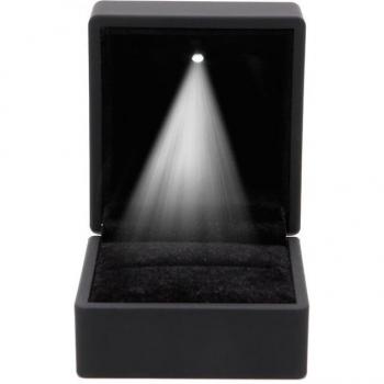 Soporte Iluminado para Anillos de Boda