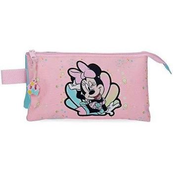 Necessaire Pochette 3 Zip Minnie Couture Disney Original 16x11x6cm, 100% PU