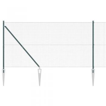 Postes de Valla Verde 10×14 m con Malla 16×16 mm