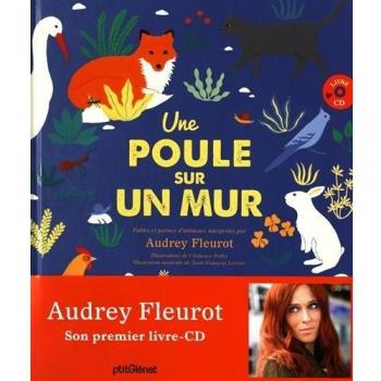 Une poule sur un mur